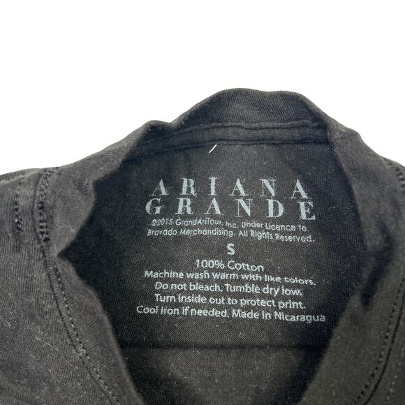 Ariana Grande 2015 The Honeymoon Tour Tee T-Shirt Double Sided Black S Small - Picture 4 of 4